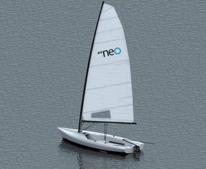 double-handed sailing dinghy / recreational / catboat