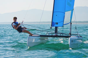 recreational sport catamaran / instructional / multi-person / double-trapeze