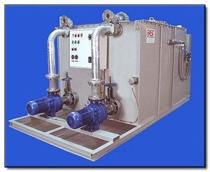 black water treatment system / for yachts / for ships