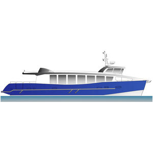 passenger boat / inboard / electric / aluminum