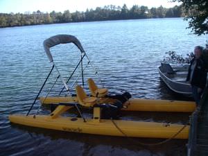 2-person pedal boat / electric drive