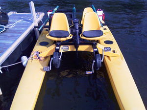 4-seater pedal boat / electric drive