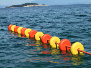 perimeter buoy / swim area