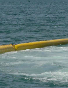 pollution control boom / inflatable / floating