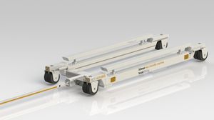 handling trailer / shipyard / all-wheel steering