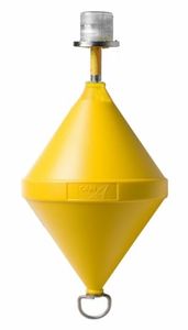 beacon buoy / swim area / with signal light / plastic
