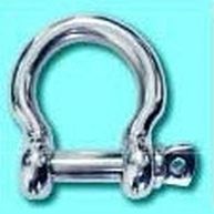 shackle for sailboats with captive pin / bow / forged / stainless steel