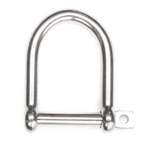 straight shackle for sailboats / forged / stainless steel