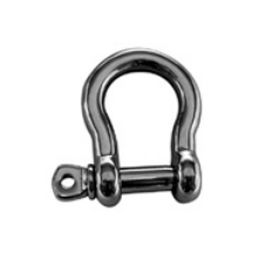bow shackle for sailboats / forged / stainless steel