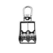 plain bearing block / double / with swivel / for sailboats