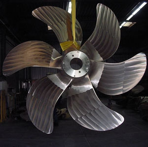 ship propeller / fixed-pitch / shaft-drive / aluminum