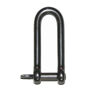 straight shackle for sailboats / long / stainless steel / forged