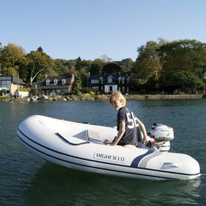 outboard inflatable boat / rigid / aluminum / yacht tender