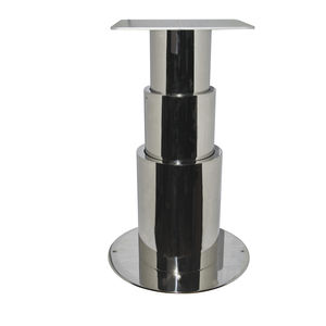 electric boat table pedestal / telescopic / stainless steel