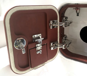boat deck hatch / square / opening / aluminum