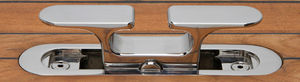 boat deck cleat / built-in / double / opening