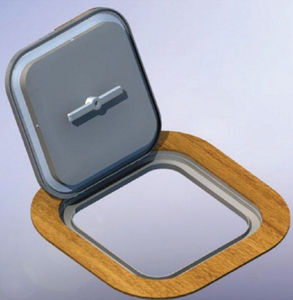 boat deck hatch / rectangular / opening
