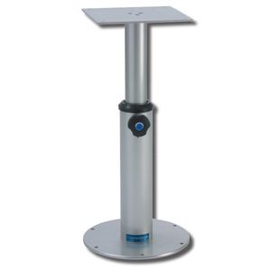 adjustable boat table pedestal / telescopic / aluminum