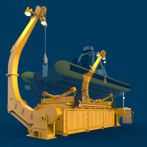 boat davit / hydraulic / rotating