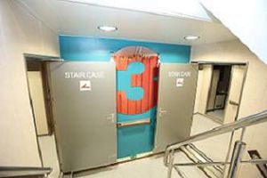 ship door / A60 / interior / stainless steel