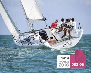 cruising-racing sailboat / open transom