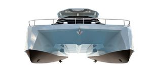 catamaran motor yacht / cruising / flybridge / fiberglass