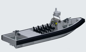outboard rescue boat / inflatable boat / rigid inflatable / center console