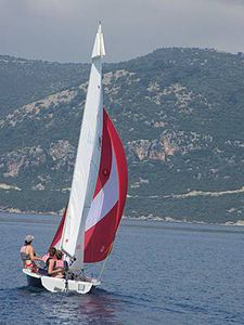 double-handed sailing dinghy / recreational