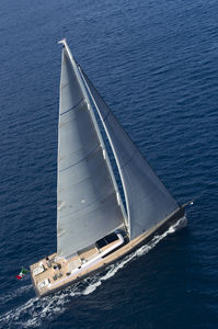 cruising sailing yacht / open transom