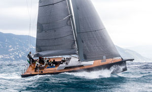 cruising-racing sailboat / open transom / carbon mast