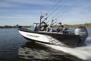 outboard bay boat / sport-fishing / aluminum / 6-person