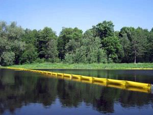 pollution control boom / inflatable / floating / sheltered waters