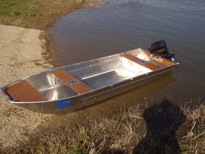 outboard small boat / fishing / aluminum / 5-person max.