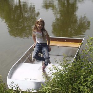 aluminum small boat / outboard