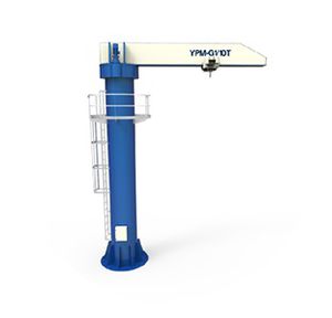 marina crane / pivoting jib / boat handling