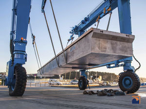 floating dock / mooring / for marinas / concrete
