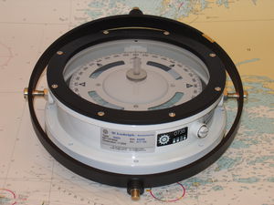 ship steering compass / magnetic / horizontal / binnacle-mounted