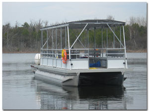 catamaran sightseeing boat / inboard / electro solar / pontoon boat