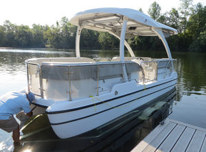 catamaran sightseeing boat / inboard / electro solar / pontoon boat