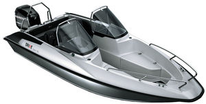 center console monohull boat / dual-console / aluminum / 6-person max.