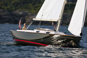 cruising-racing sailboat / open transom / with 3 or 4 cabins