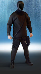 dive suit / drysuit / two-piece / with hood