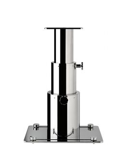 telescopic boat table pedestal / stainless steel