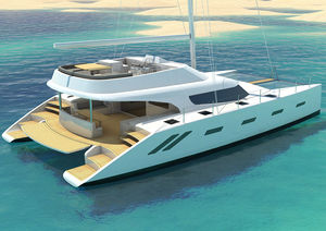 catamaran / cruising / flybridge / open transom