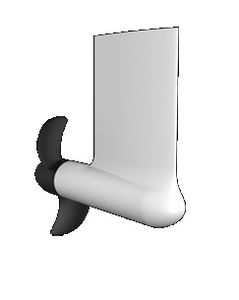 fixed pod electric motor