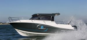 outboard express cruiser / wheelhouse / for fishing / 10-person max.