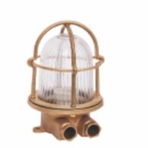 outdoor ceiling light / for ships / brass