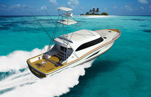 sport-fishing motor yacht / wheelhouse / displacement hull