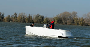 center console monohull boat / aluminum / 6-person max.