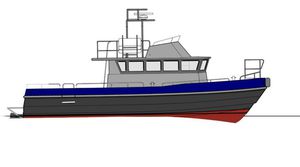 catamaran work boat / inboard